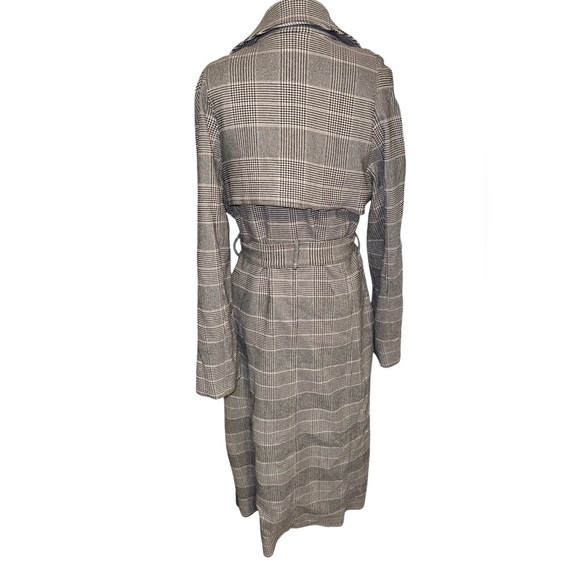 TOME Collective Houndstooth Trench Coat - Picture 6 of 8